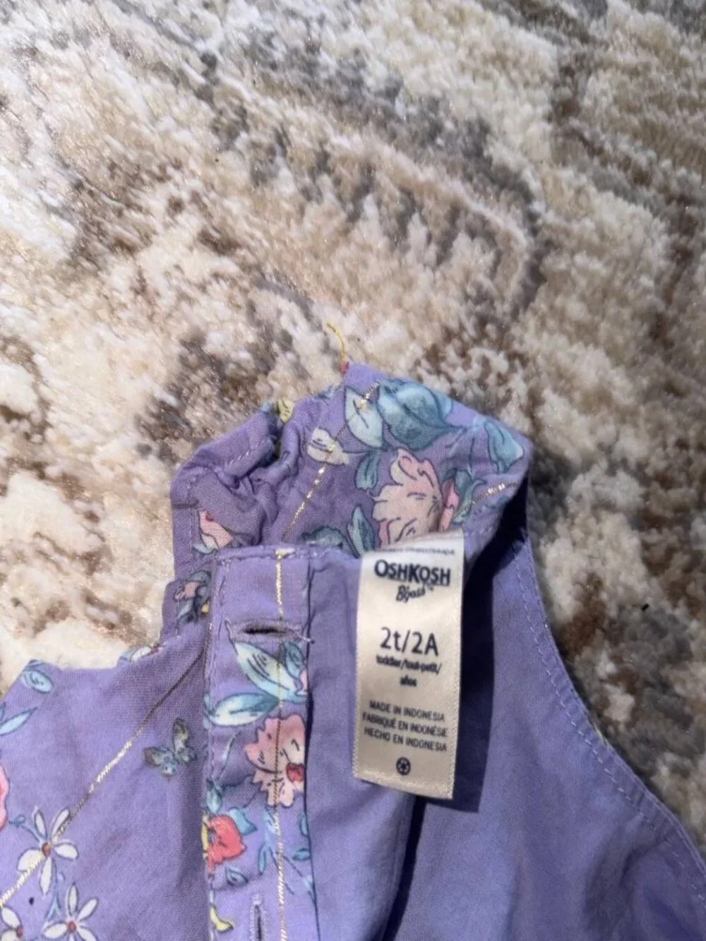 OshKosh B'gosh Purple Floral Baby Dress 2T